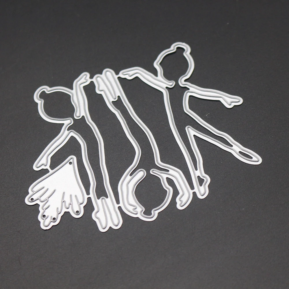 Балетные металлические режущие штампы для девочек танцев тиснение бумажные