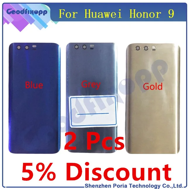 Корпуса для телефона Huawei Honor 9 задняя крышка батарейного отсека задний стеклянный