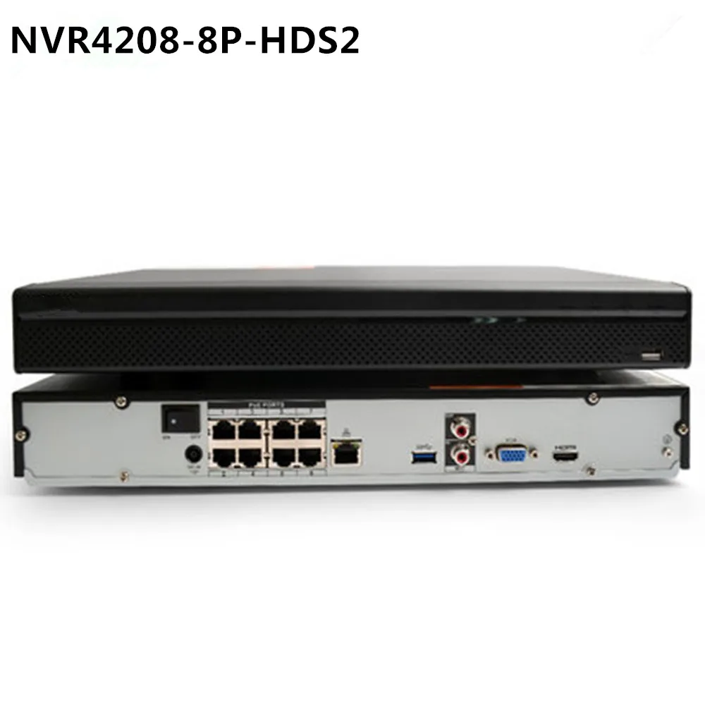Dahua NVR4208-8P-HDS2 8ch с 8 PoE портами NVR4216-16P-HDS2 16ch с 16 PoE портами 4K NVR 1U сетевой видеорегистратор