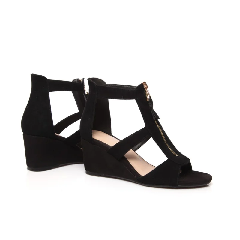 TWISEE замши пальца ноги щели дамы женская обувь сандалии мода лето Классика Клинья