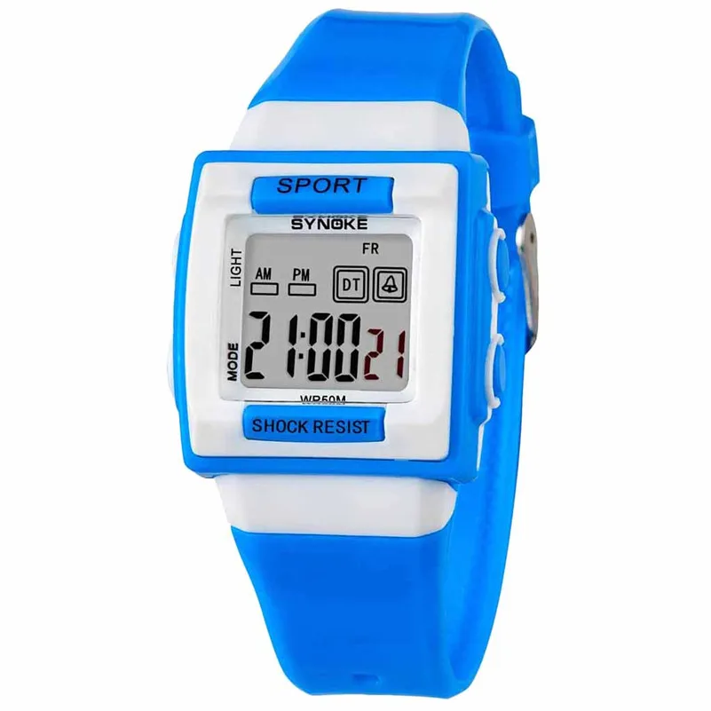 Student Boys Girls Watches Luminous Alarm Electronic Watch Multifunctional LED Digital Children Wrist Sport Kid Clock /DD | Наручные часы