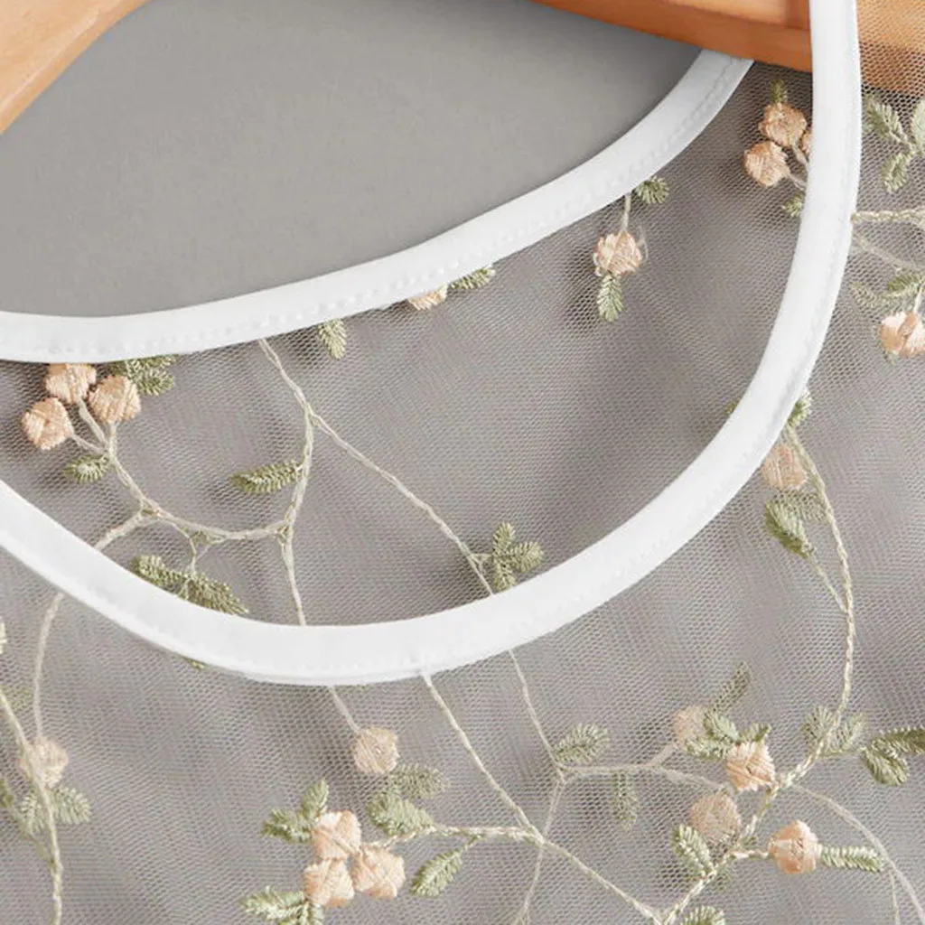 Лидер продаж женские сексуальные кружевные сетчатые рубашки с цветочной