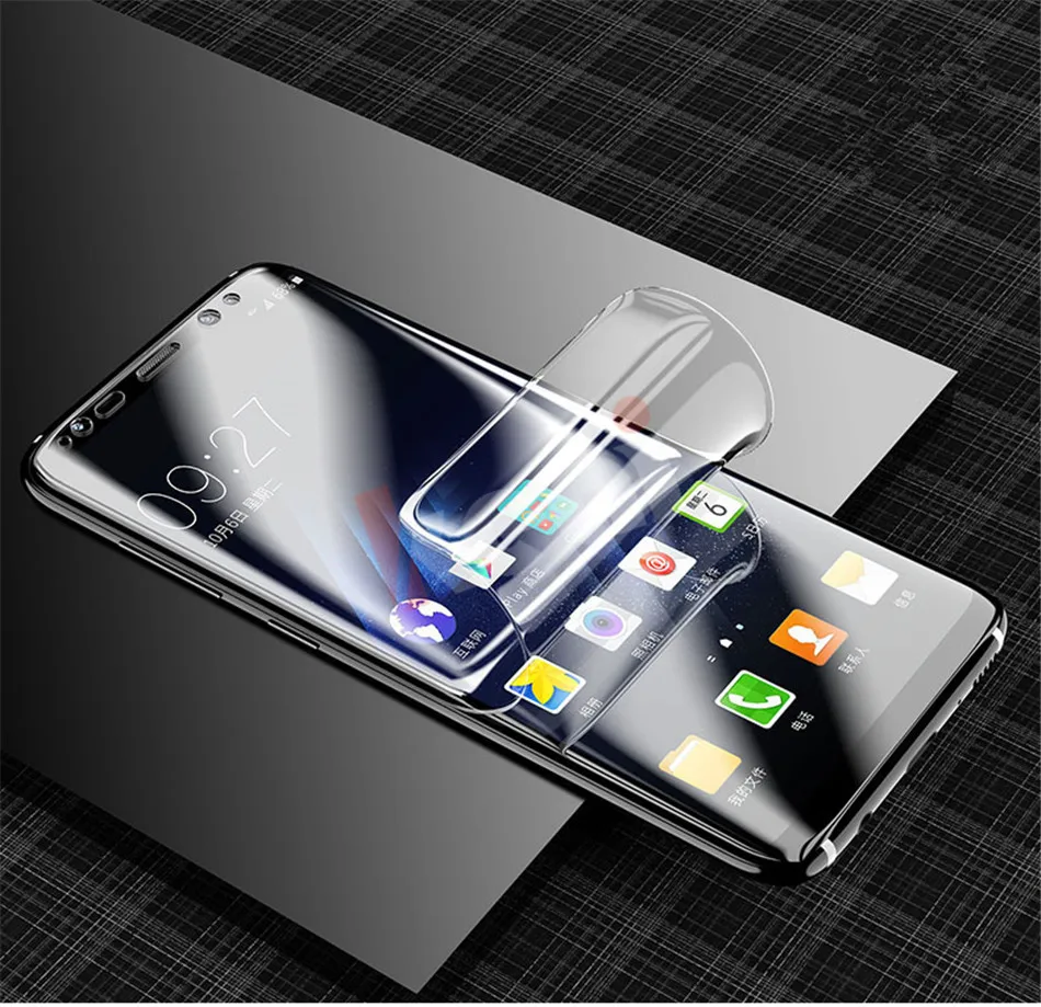 Полное покрытие мягкий гидрогель пленка для samsung Galaxy S9 S8 плюс Экран Защитная пленка для samsung S7 Edge Note 8 не калёное Стекло