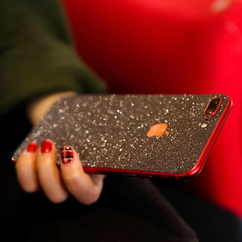 Роскошная блестящая цветная Передняя Задняя пленка для iPhone XS XR 11 Pro max 8 7 6 plus блестящая Защитная пленка для защиты от царапин для apple