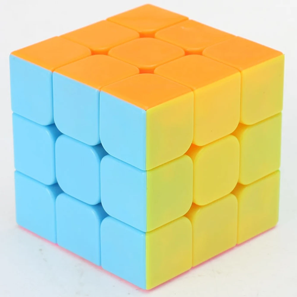 YJ YuLong 3*3*3 YongJun 3x3x3 волшебный кубик Скорость антистресс детские игрушки для детей мальчиков игра-головоломка 5,7 см 3 слоя Обучающие Мини