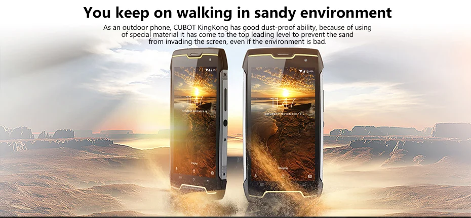 Оригинальный CUBOT KINGKONG IP68 прочный водонепроницаемый ударопрочный мобильный