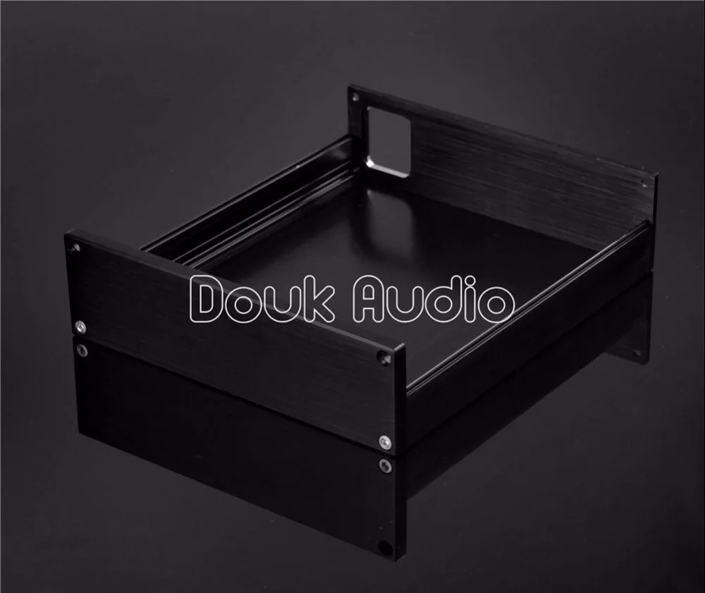 Алюминиевый корпус Douk Audio черный усилителя для самостоятельной сборки чехол