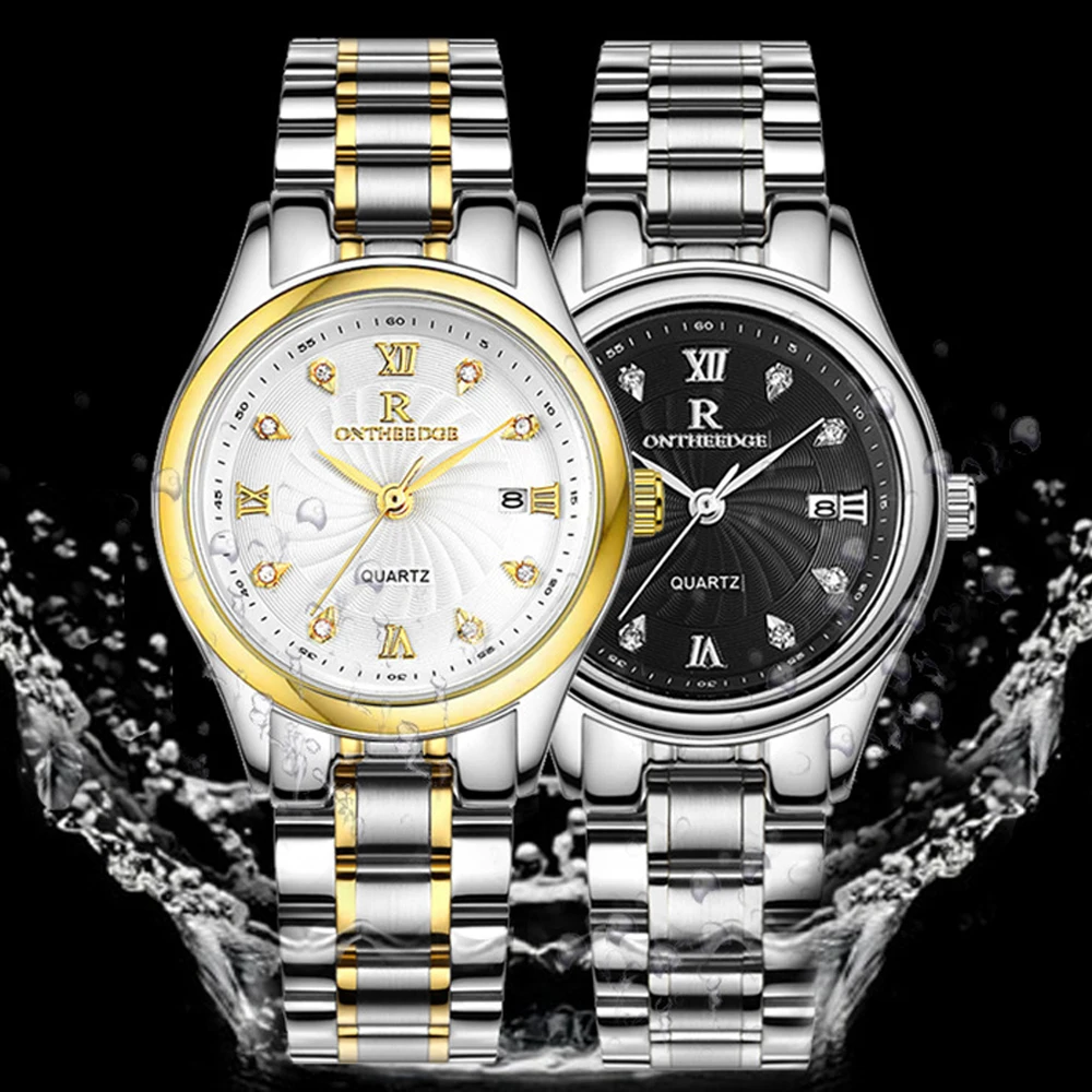 ONTHEEDGE Luxury Ladies Watch Women's Quartz Wrist Analog Waterproof with Date relogio feminino | Наручные часы