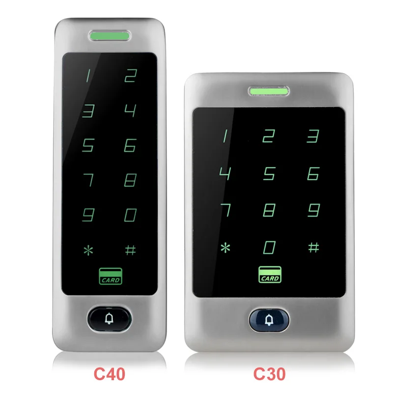 IP65 водонепроницаемая RFID автономная плата управления доступом 125 кГц EM считыватель безопасности сенсорной металлической клавиатурой 10 брелоков копия данных WG26/34