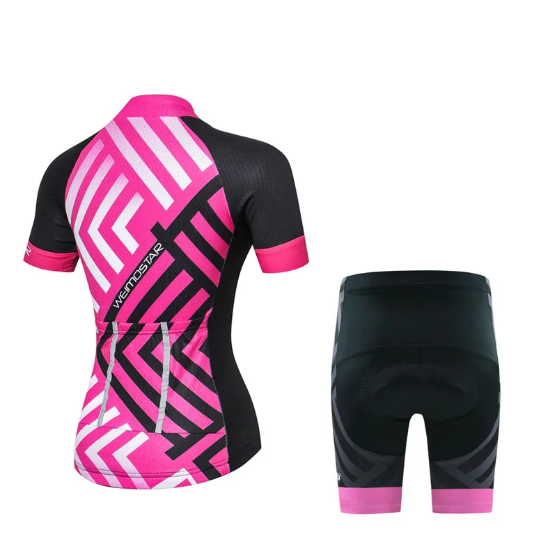 Weimostar Новая женская велосипедная Джерси Набор Ropa Ciclismo дышащая одежда