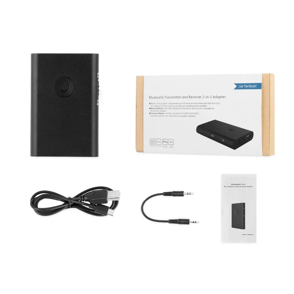 2 In 1 Wireless Stereo Audio Receiver Music Bluetooth Transmitter Adapter For Mobile Phones Laptop | Электроника