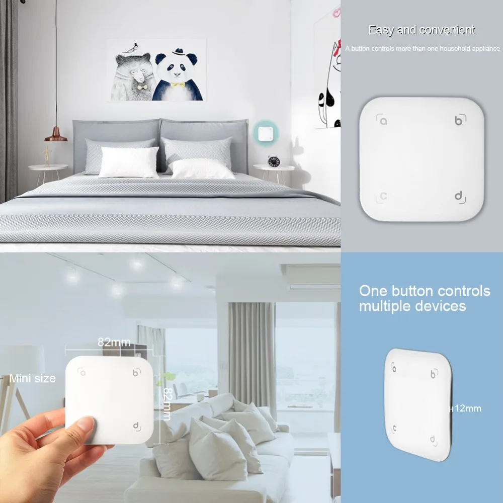 Geeklink Smart Home Wifi Switch Feedback Touch Controller 4 Gang Scene Panel Work with Alexa Google Automation FB2 1/3Gang | Электроника
