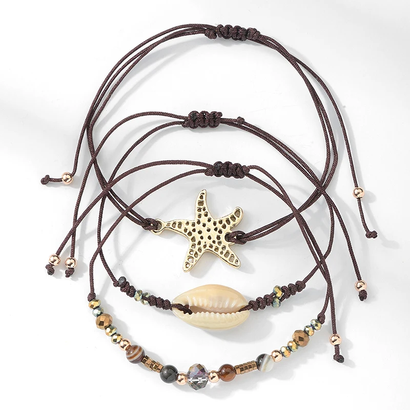 Браслеты Wild &amp Free ручной работы с морскими звездами браслеты 3 шт./компл.