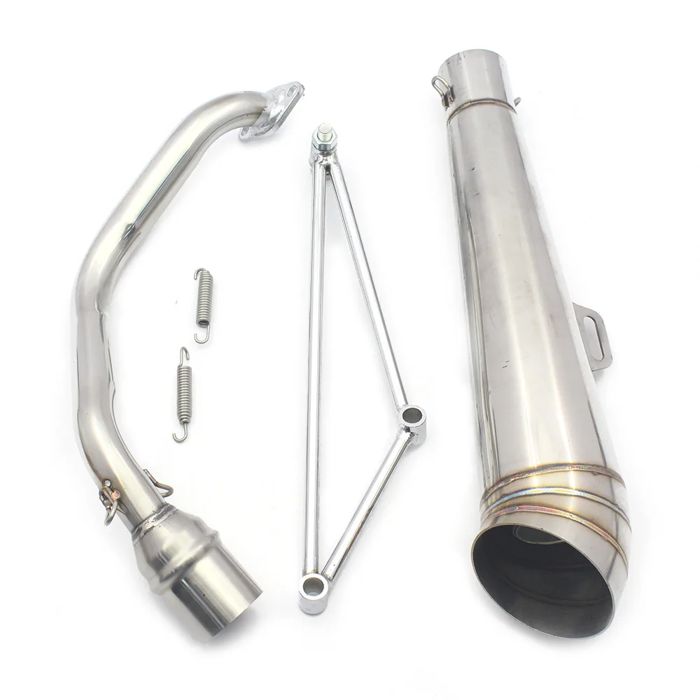 

Exhaust Muffler System header exhuast pipe GP style muffler For Honda Ruckus / Zoomer / GY6 125cc or 150cc Scooters