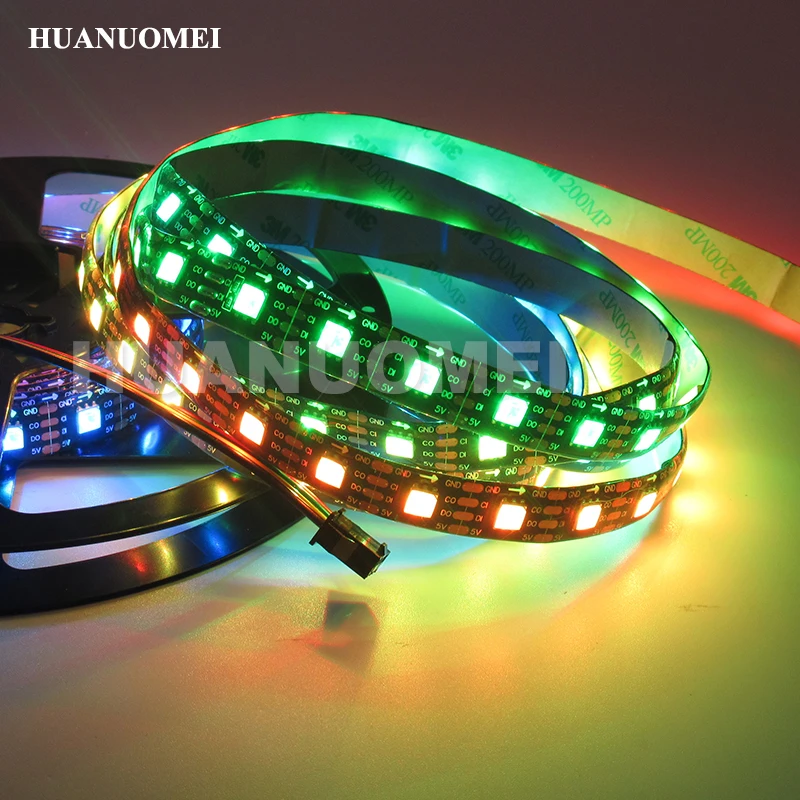 5 м 72 светодиодный s/M APA102 Цифровой пикселей RGB полосы 5050 SMD APA-102C 5V лампы прибор