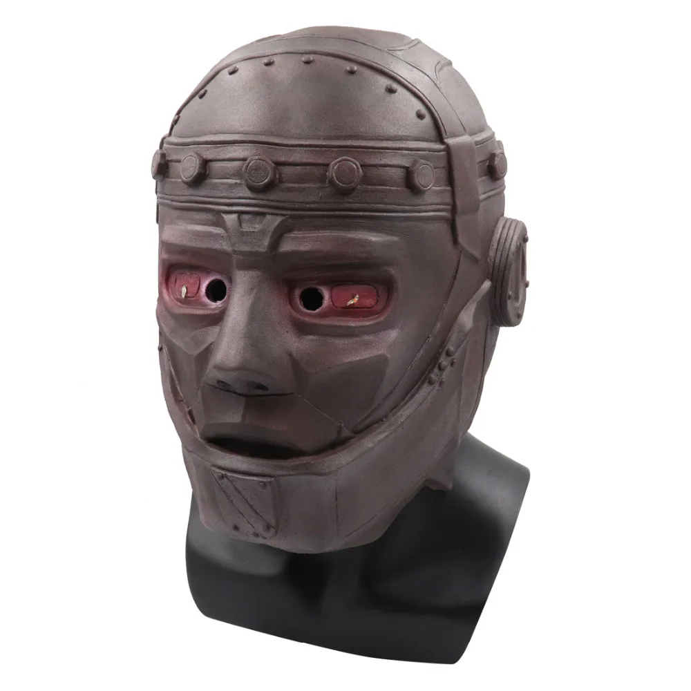 Doom Patrol супергерой Robotman Косплей Маска Клифф Стил полный шлем светодиодный латексные маски Ребенок Взрослый Хэллоуин вечерние реквизит