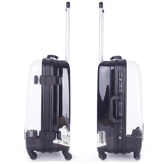 Алюминиевый каркас Классический чемодан на колесиках из АБС для багажа багажник