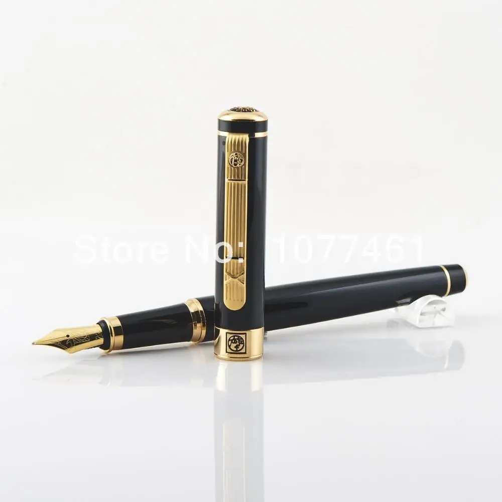 

Fountain Pen PICASSO 902 Black and gold clip M Nib 5 Type Optional