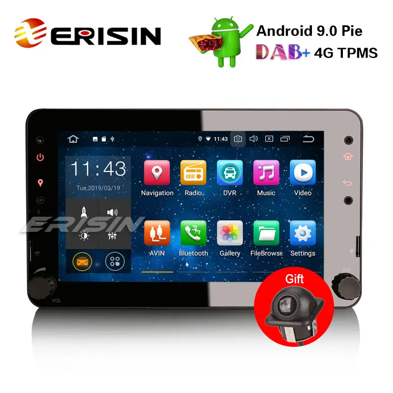 Erisin ES4820R " Android 9,0 автомобильное радио с GPS TPMS OPS DAB+ Wi Fi для Alfa Romeo spider 159 Brera