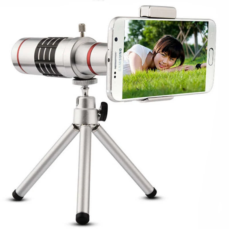 TURATA 18x зум оптический телескоп телеобъектив комплект телефон Объективы для фотоаппаратов со штативом для iPhone 7 samsung смартфонов Универсальный