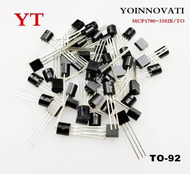 

10pcs/lot MCP1700-3302E/TO MCP1700-3302E MCP1700 3.3V 0.25A TO92-3 Best quality