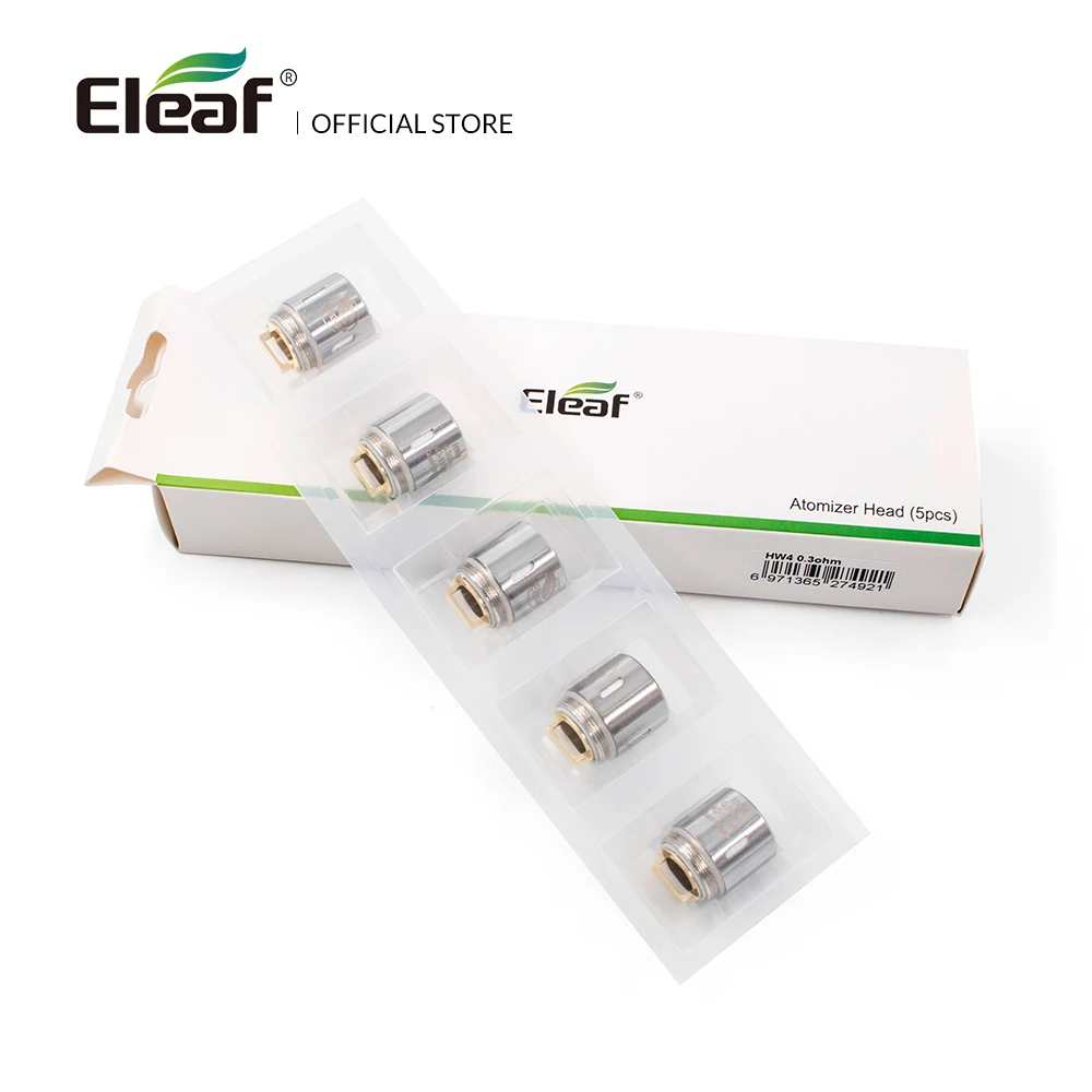 10 шт./лот оригинал Eleaf HW4 четырехцилиндровый 0 3 Ом головка 40-110 Вт используется для