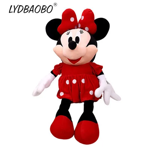 RED MINNIE 30 см Плюшевые Мультяшные животные, Микки, Минни, Гуфи, Плуто, Дональд Дак, мягкие игрушки, игрушки для детей, игрушки, подарок на день рождения - Цвет: RED MINNIE