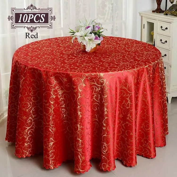 Factory Wholesale 10PCS Luxury Wedding Table Cover Linen for Banquet Party Hotel Restaurant Decor Gold 90&quot Round Cloth | Дом и сад