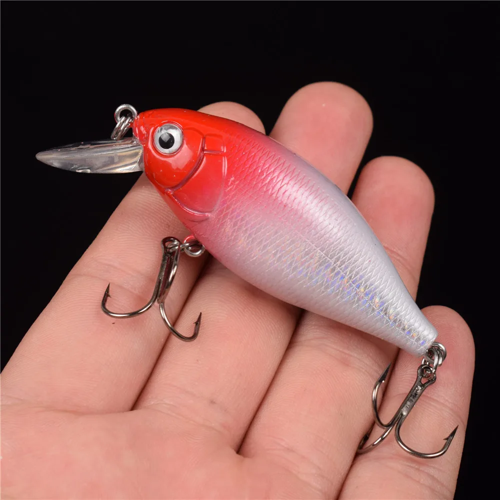 1 шт. 7 см 13 4 г рыболовная приманка 6 # крючки искусственные приманки para pesca crankbait