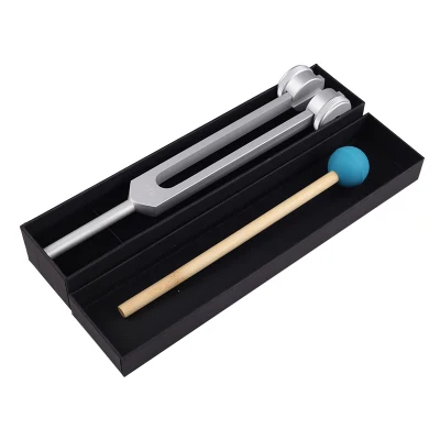 gift box matte Новинка 128 Гц медицинский неврологический тюнинговый набор вилок с молотком для лечения звука алюминиевый сплав массаж Релаксация - Цвет: gift box matte
