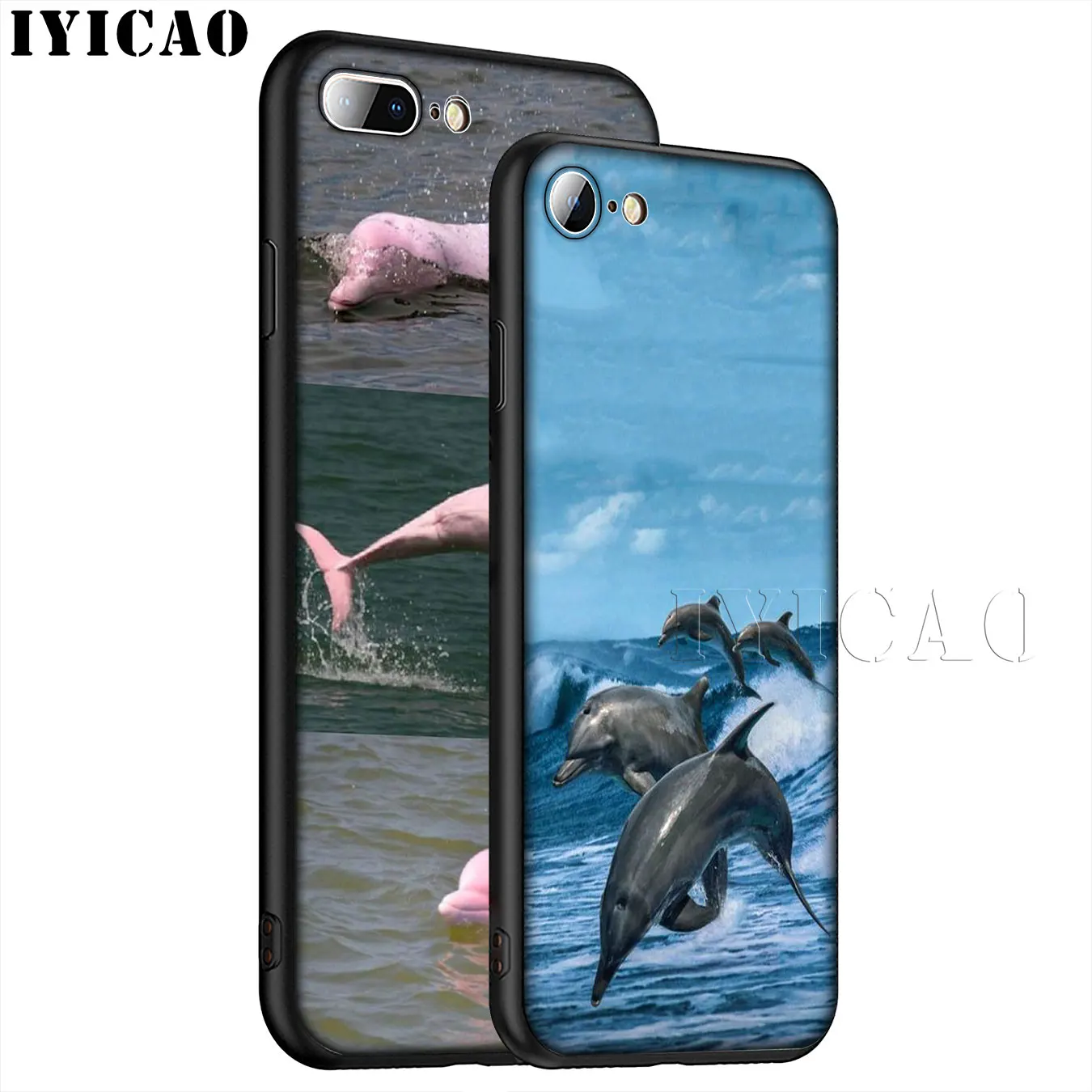 IYICAO Ocean Animal Dolphin Coque популярный Мягкий силиконовый чехол для телефона iPhone XR X XS 11 Pro