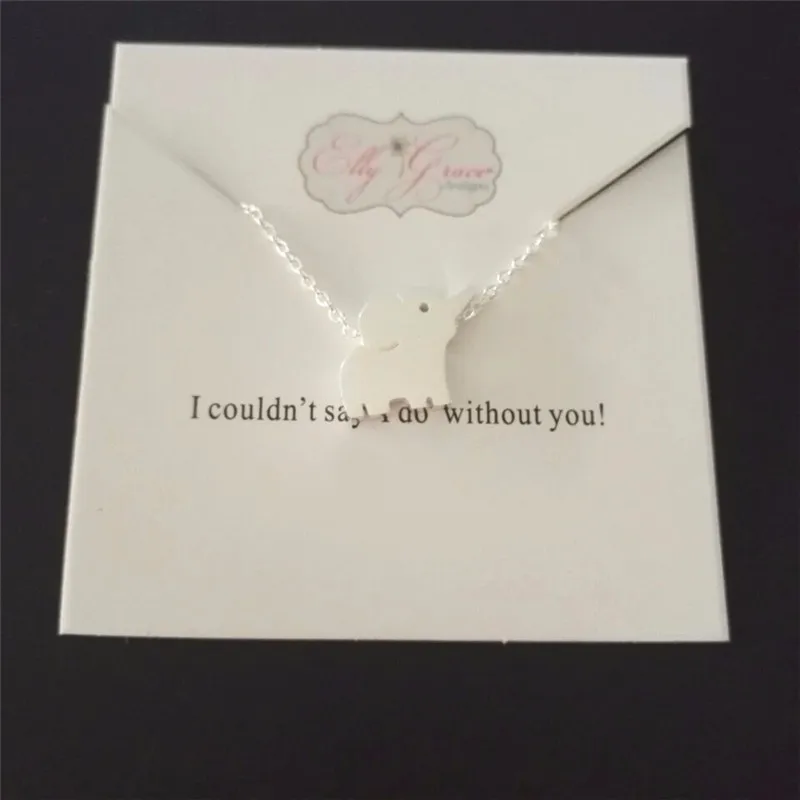 Амулет Удачи Детский слон Ожерелье Дружбы Женские Ювелирные изделия изящная