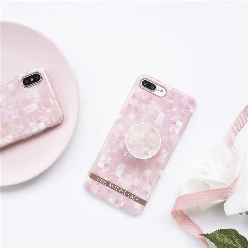 Ретро мраморный узор I LOVE MY PHONE Тонкий силиконовый чехол для задней крышки iPhone 6 6S 7