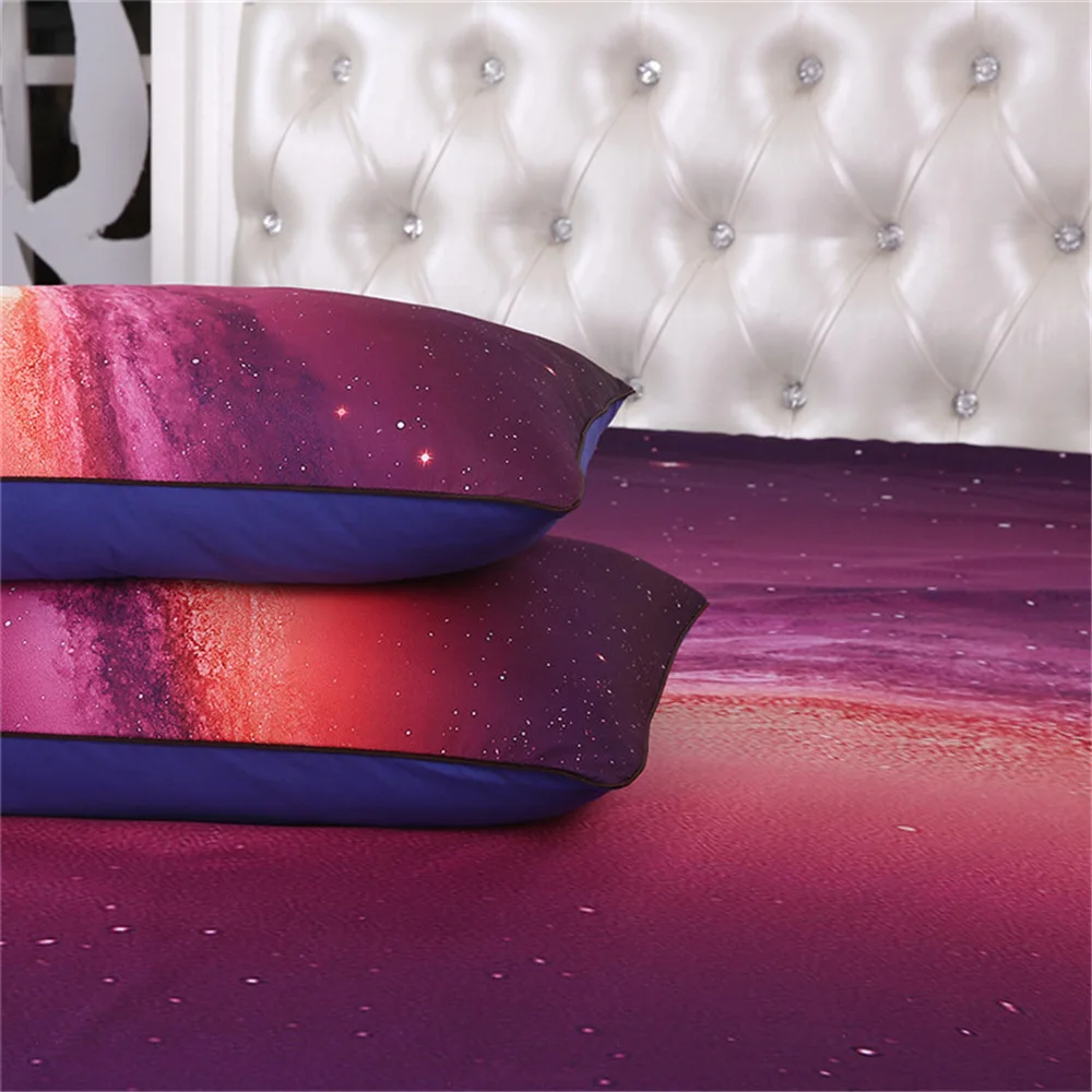 Новинка, 3D, галактика, облака, звездное небо, одеяло, набор постельного белья для подростков, Твин/Квин размер, пододеяльник, покрывало, простыня, наволочка, синий