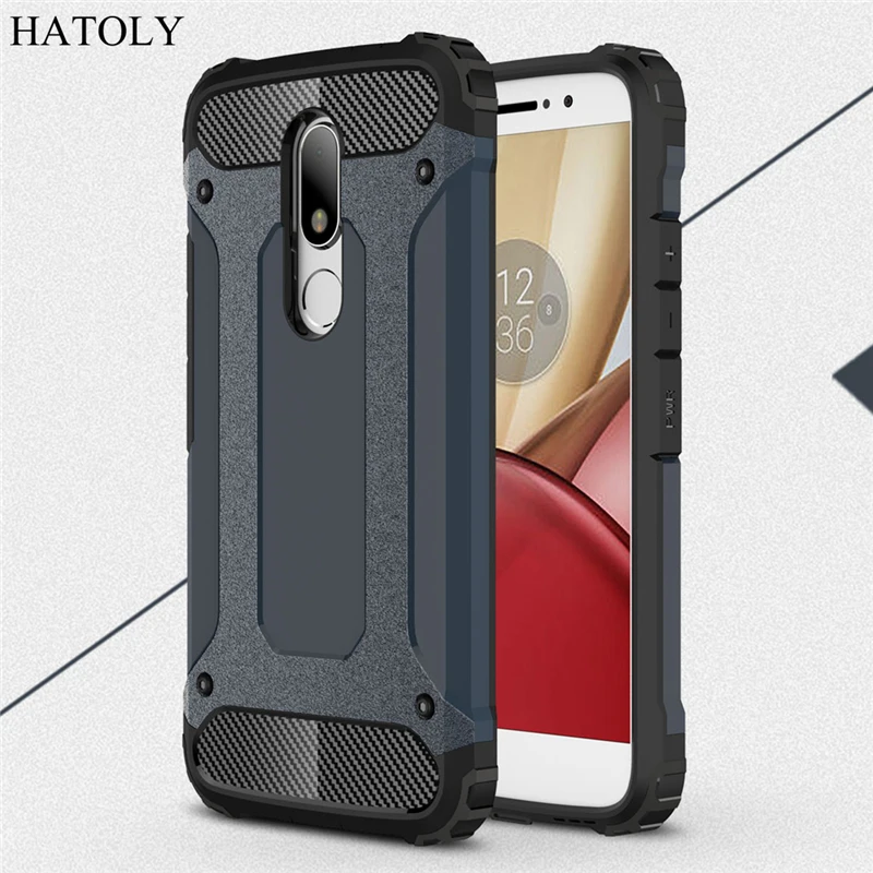 Hatoly СПС Coque Motorola Moto M Чехол Тяжелая Броня тонкий противоударный чехол силиконовый
