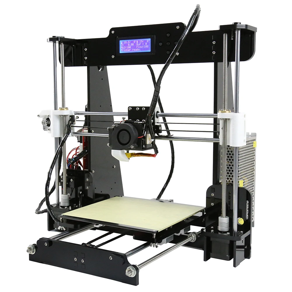 Anet автоматический уровень и нормальный A8 A6 3d принтер 0,4 мм Насадка Reprap Prusa i3 алюминиевая Горячая кровать Pritner DIY Набор Подарочная нить 8 г sd-карта