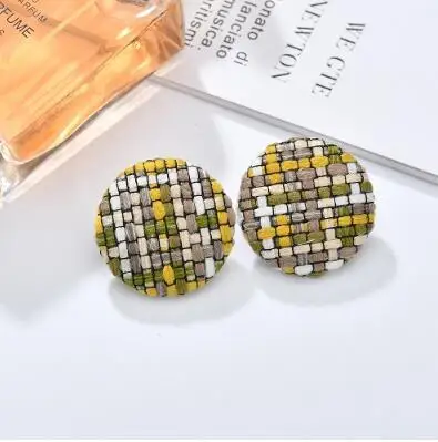 Yellow 02 MESTILO, европейские и американские геометрические серьги, 3 стиля, милые женские большие серьги для женщин, вечерние ювелирные украшения, подарки - Окраска металла: Yellow 02