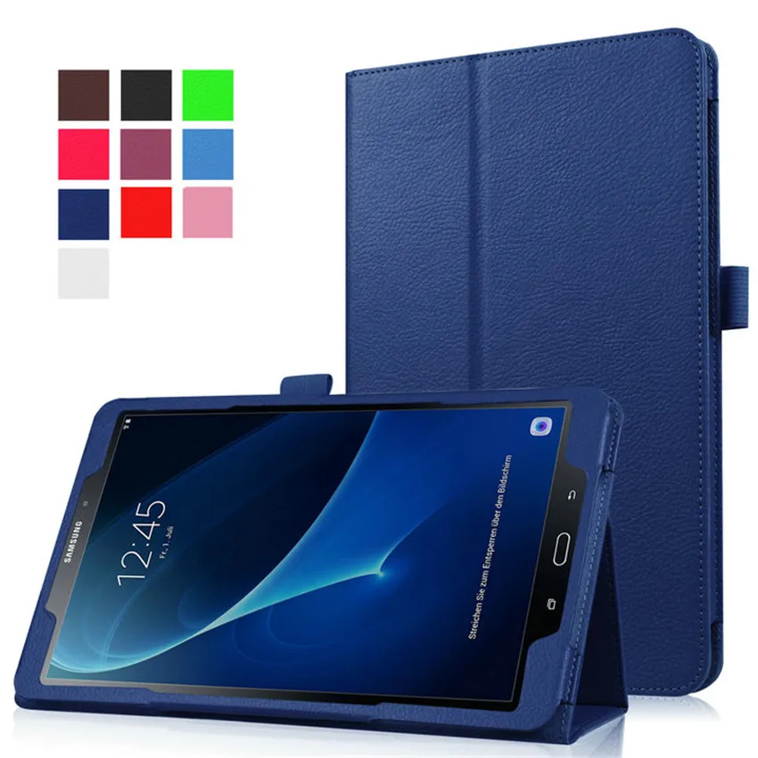 Чехол для Samsung Galaxy Tab A6 10 1 T580 чехол книжка с зернистой фактурой флип из