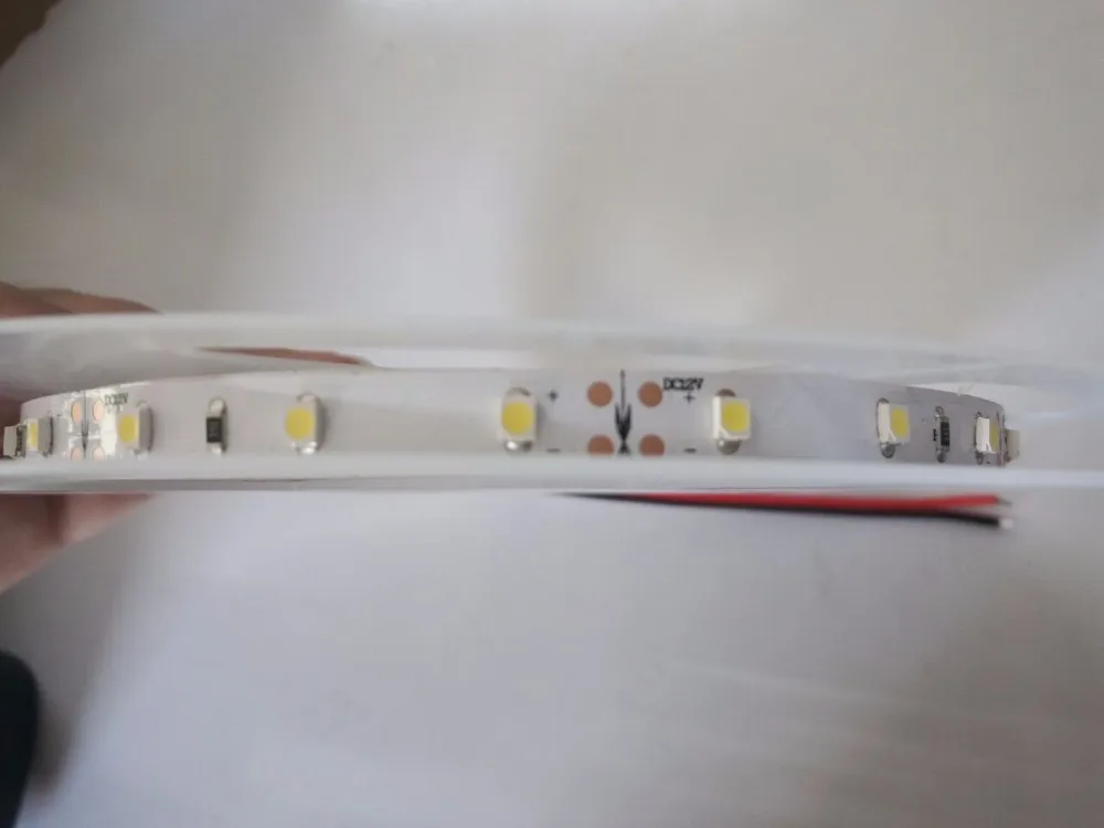 10 м/лот SMD3528 светодиодный flex Газа 60 Светодиодный s/m IP20 4,8 Вт/м DC12V