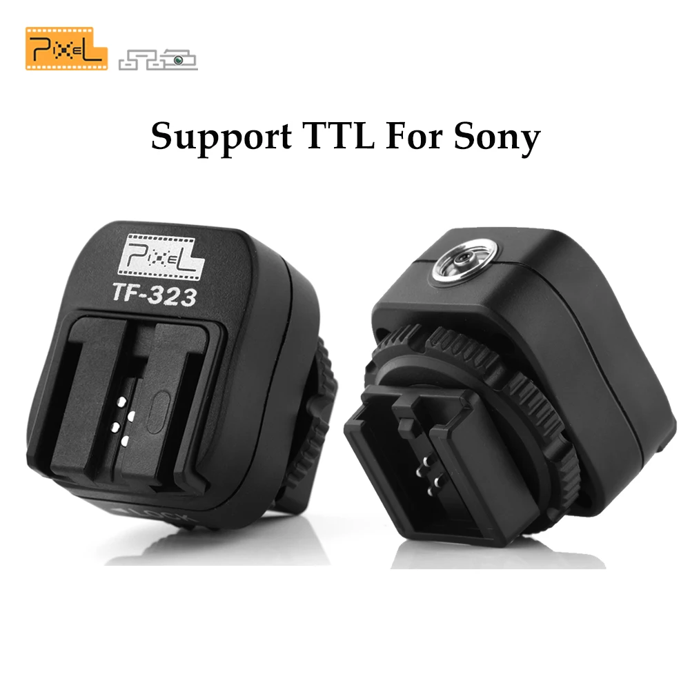 Адаптер для вспышки Pixel TF-323 TTL с разъемом синхронизации ПК Sony nex5 3 6 a100 a77 a57 a58 a230 a350 |