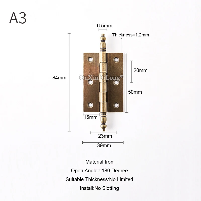 Новые европейские антикварные мебельные петли 2 шт. бесшумные дверные подшипники