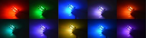 2x9005 9006 H11 H7 1156 RGB светодиодная Автомобильная фара 5050 LED 27 SMD противотумансветильник