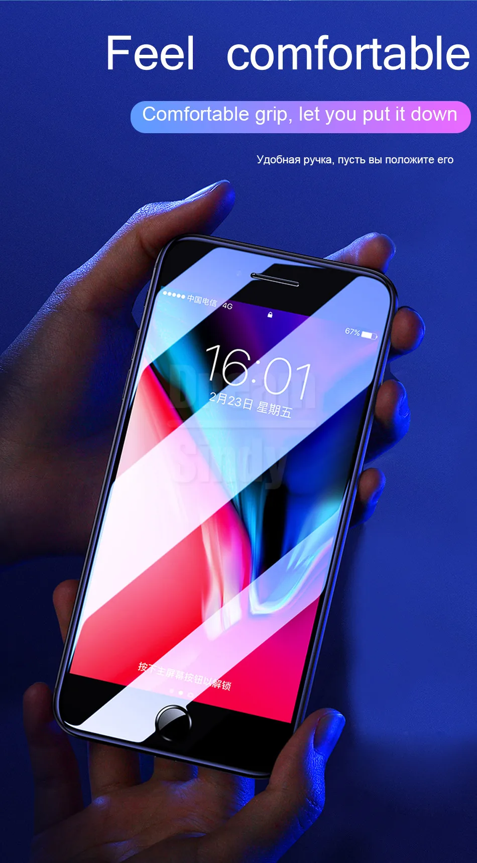 100D изогнутое полное Защитное стекло для экрана для iphone 7 8 6 6s PLus Защитная пленка для iphone 6 6s 7 8 Закаленное стекло пленка