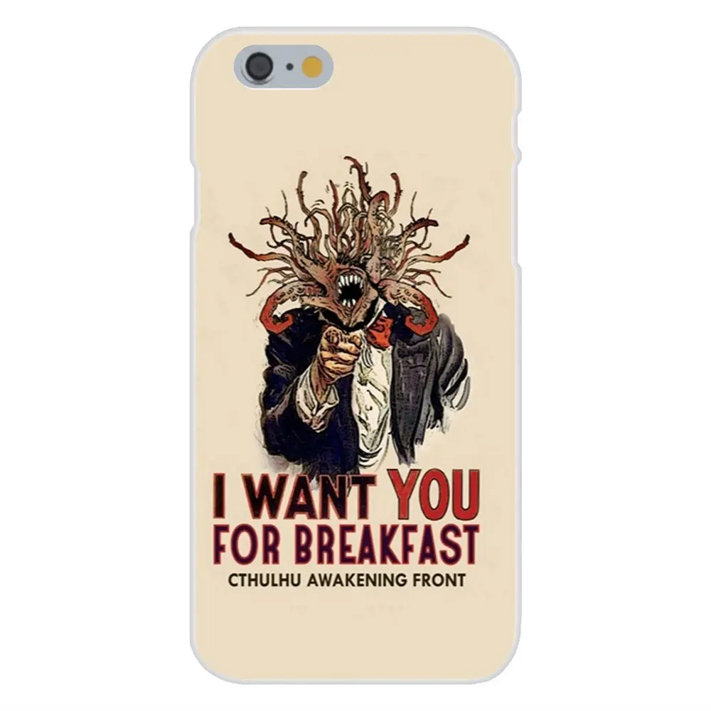 Мягкий чехол для мобильного телефона Apple iPhone 4 4S 5 5C 5S SE 6 6S 7 8 Plus X XS Max XR Cool Lovecraft Film