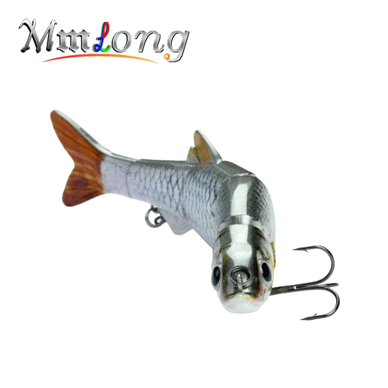 Mmlong искусственный приманки 5 сегмент профессиональный реалистичного 6 крюк яркие