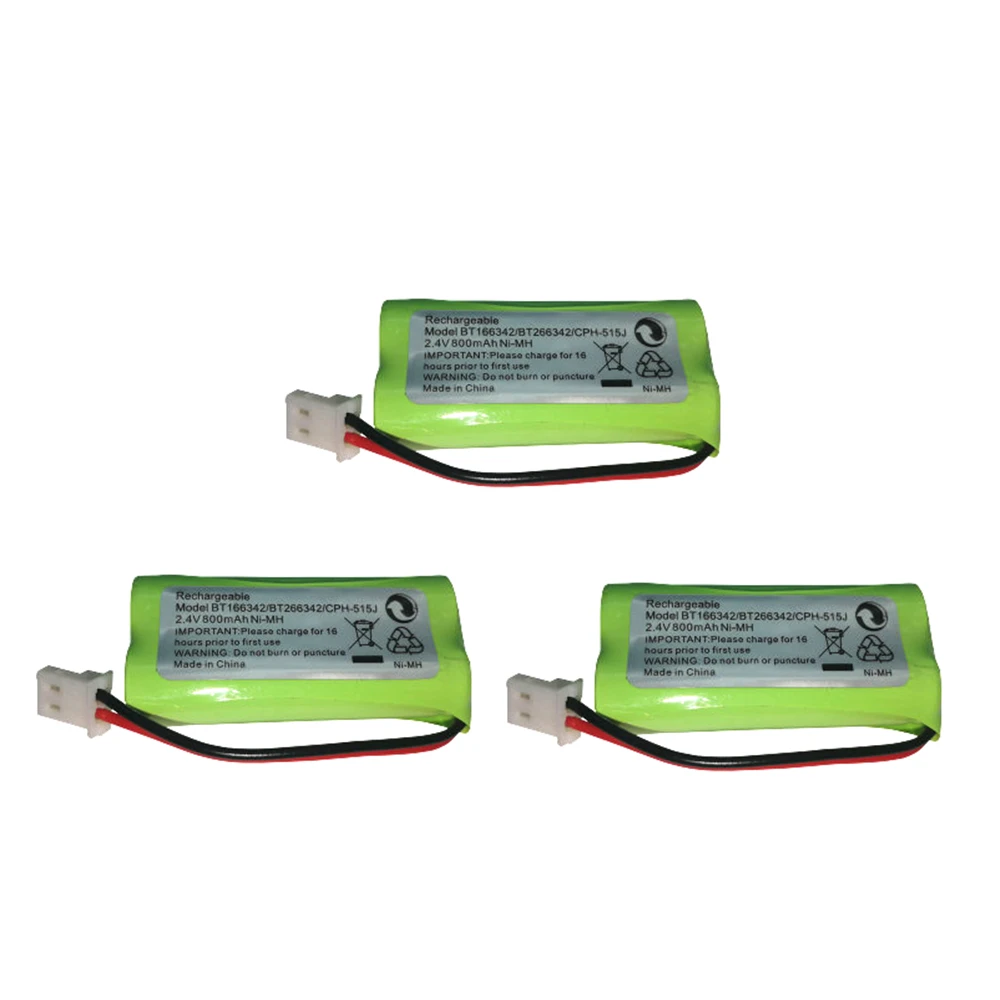 1/2/4 шт. 2 4 V Беспроводной домашний телефон Батарея пакет для at&t BT166342 BT266342