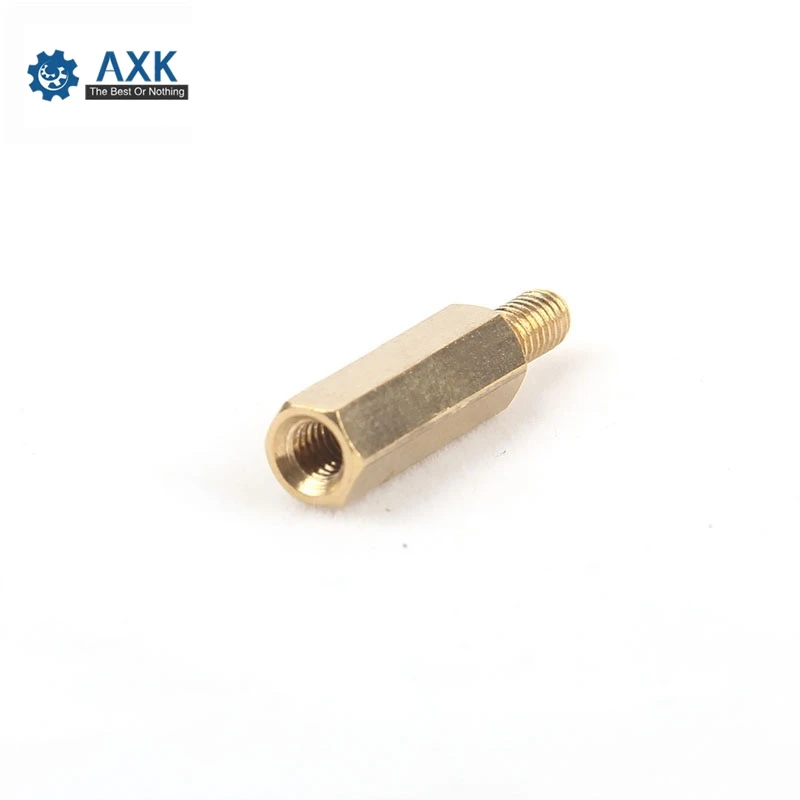 10/20 шт. M2 * L + 3 мм M2.5/M3/M4 л 6 шестигранный латунь расстояние винты с резьбой столб PCB