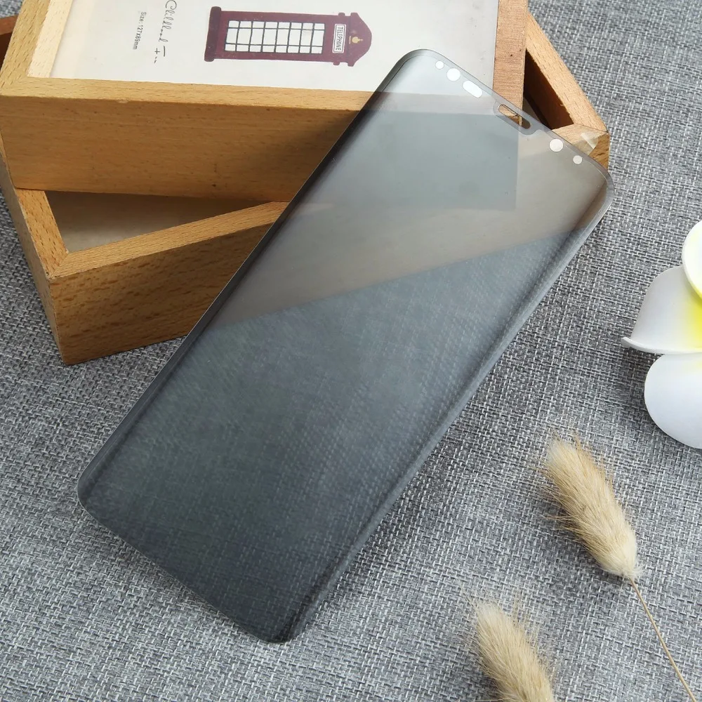 Изогнутое закаленное 3d стекло для Samsung Galaxy S8 S9 Plus Note 8 антибликовое полноэкранное