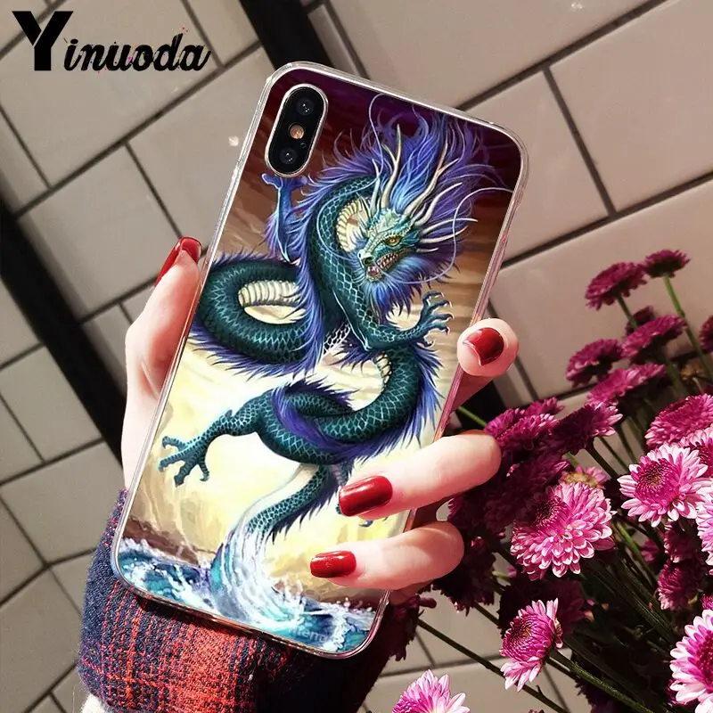 11pro MAX китайский стиль Дракон Мягкий Силиконовый ТПУ чехол для телефона iPhone 5 5Sx 6 7