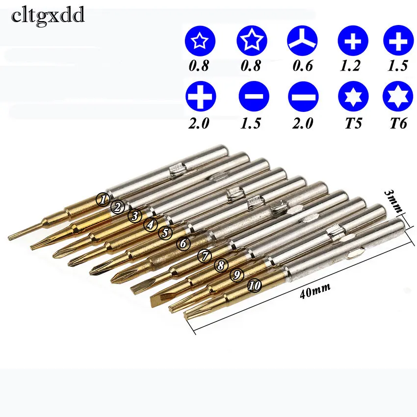 Cltgxdd 10 в 1 прорези 2 0 Phillips 5 Pentalobe 8 Torx T5 T6 отвертку Прая инструмент для IPhone 4S 5S Samsung ПК